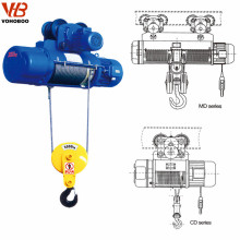 0.25~20ton Wire Rope Hoist Overhead Bridge Crane monorail system Electric chain hoist